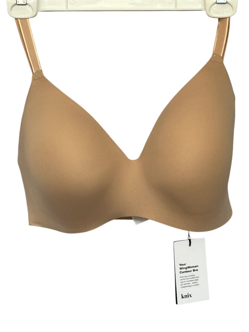Knix WingWoman Bra Nude 2 Size 6+ Seamless Comfort NWT 34E 32F 34F NEW NWT